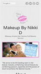 Mobile Screenshot of makeupbynikkid.com